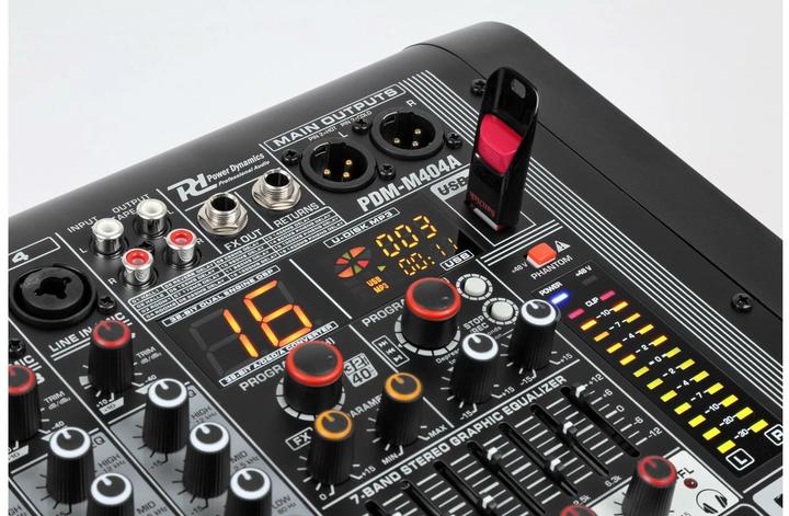 Image du produit Power Dynamics Table de mixage PDM-M404A (Studio et mixeur live)