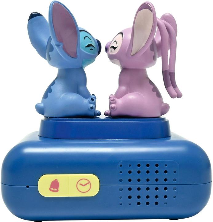 Image du produit Lexibook - Stitch & Angel Night Light Alarm Clock with Sounds - Blue/Pink - Compact Size