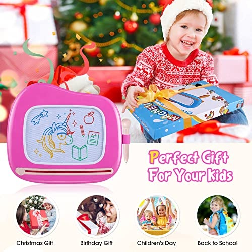 Produktbild Activity Board Kinderspielzeug ab 1 Jahr, Magnetische Maltafel Zaubertafel Bunt Zeichentafel Magnettafel mit 4