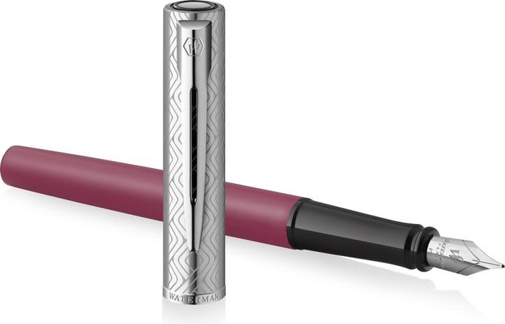 Actual product image Waterman Allure DeLuxe F gift box fountain pen (Rose, Silver, 1 x)