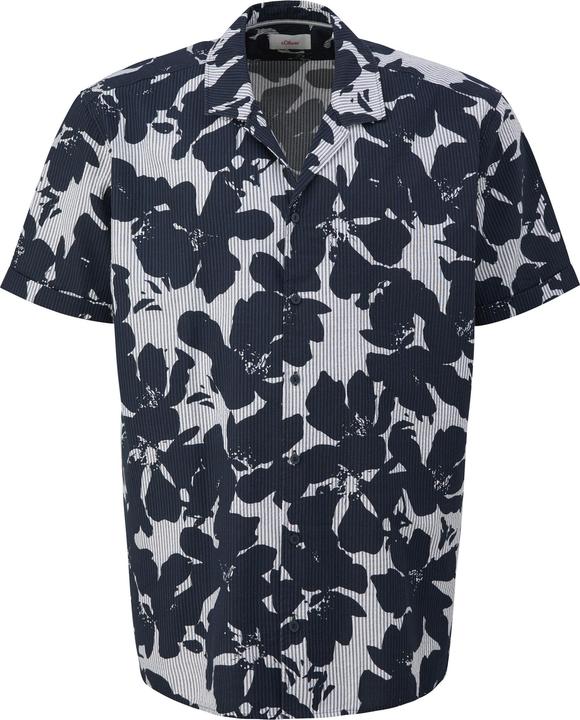 Produktbild s.Oliver Hemd Kurzarmhemd mit Reverskragen (3XL)