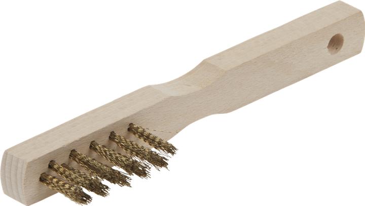 Produktbild wolfcraft 1 Messingdr.-Handbürste, Holzausf. 200mm