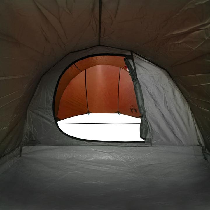 Actual product image VidaXL Camping tent 4 persons & Orange 405 x 170 x 106 cm 185T Taffeta (Dome tent, 3.90 kg, 4 persons)