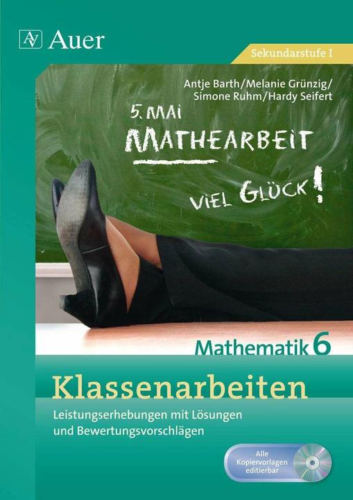 Produktbild Klassenarbeiten Mathematik 6 (Deutsch, A. Barth, H. Seifert, M. Grünzig, S. Ruhm, 2021)