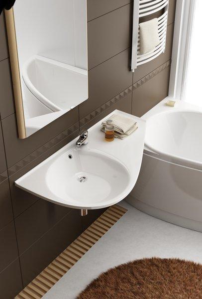 Ravak Rain washbasin Avocado, R 85 cm with overflow (450 mm, 850 mm)