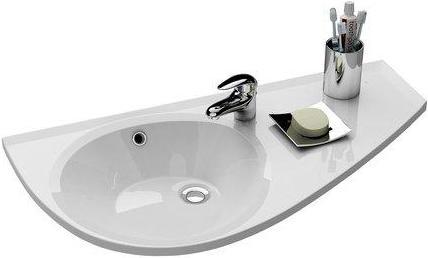 Actual product image Ravak Rain washbasin Avocado, R 85 cm with overflow (450 mm, 850 mm)