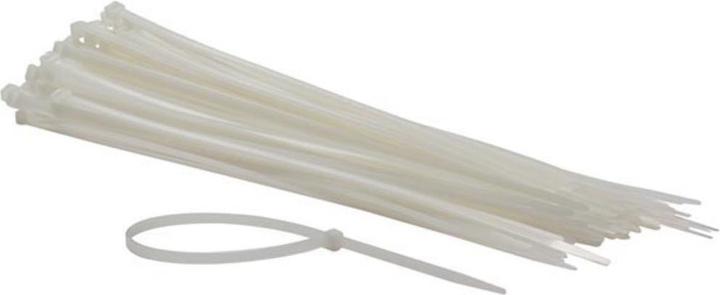 Velleman NYLON-KABELBINDER-SET - 4.8 mm x 300 mm - weiss (100-tlg.) (Klettkabelbinder, 300 mm, 100 Stk.)