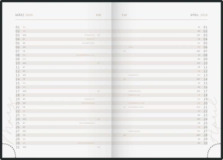 Image du produit Ridoide rido idé Wochenagenda Design Line, Shadows Grafisch, 2026, Grau (A5, 1 semaine / 2 pages)