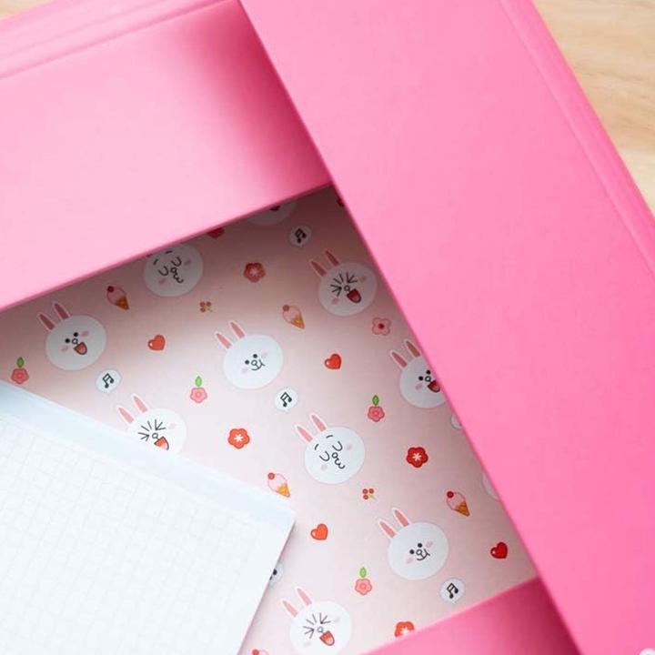 Actual product image Line Friends CONY Bunny A4 Document Folder (24 x 34 cm) (A4, 1x)