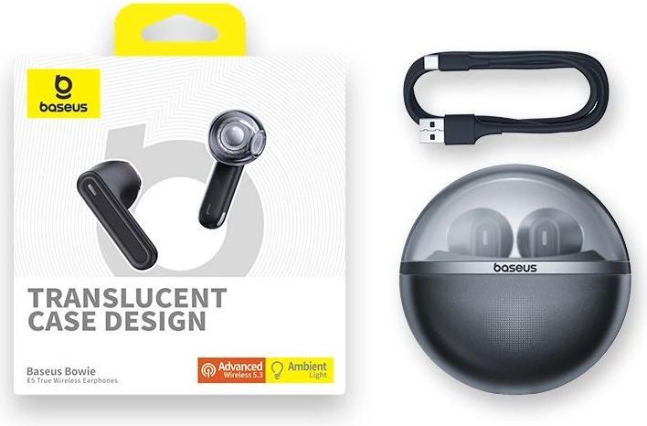 Immagine prodotto Baseus Bowie E5 TWS Wireless Headphones - Black (5 h, Senza fili)