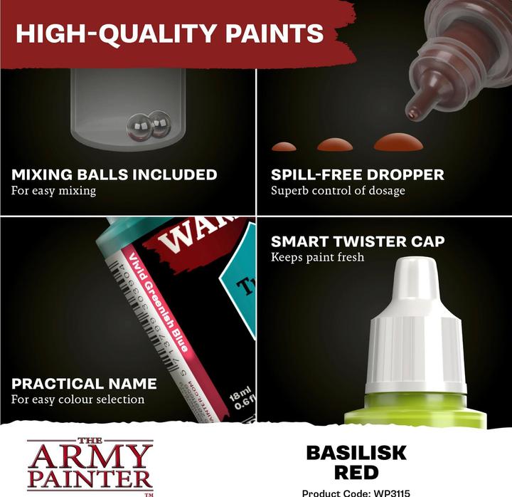 Actual product image Army Painter TAPWP3115P - Warpaints Fanatic: Basilisk Red