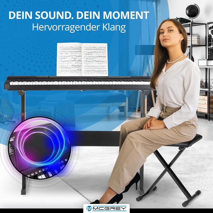 Actual product image Funkey LK-6150 Keyboard Set mit Leuchttasten und Z-Ständer (61 Keys)