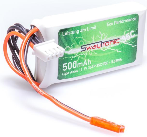 Actual product image Swaytronic LiPo. V35/70 Soft Case JST (11.10 V, 500 mAh)