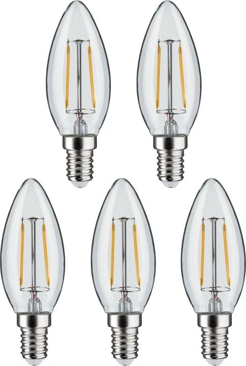 Produktbild Paulmann Kerze 5er Set (E14, 4.80 W, 470 lm, 1 x, F)