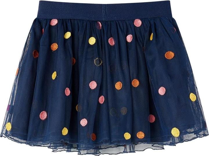 Produktbild VidaXL Kinder-Tüllrock mit Punktmuster Marineblau 92,Material (92)