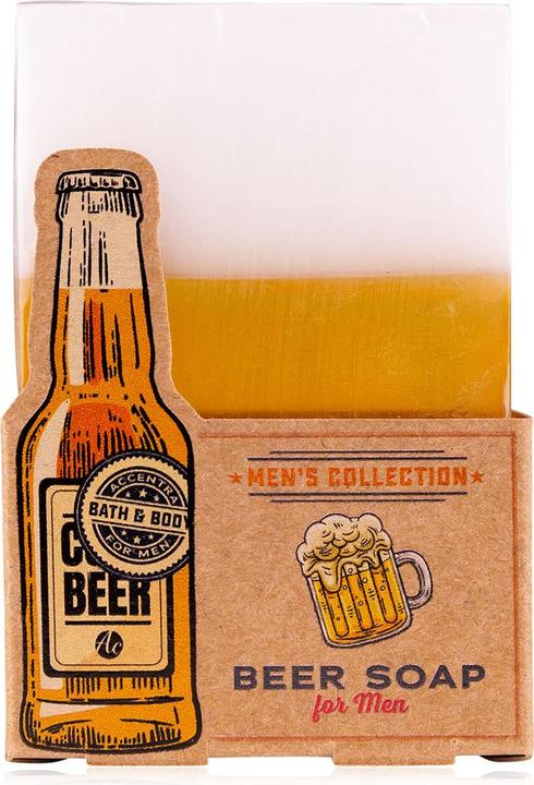 Actual product image Accentra Soap for men in beer look MEN'S COLLECTION in gift box (Hard soap)