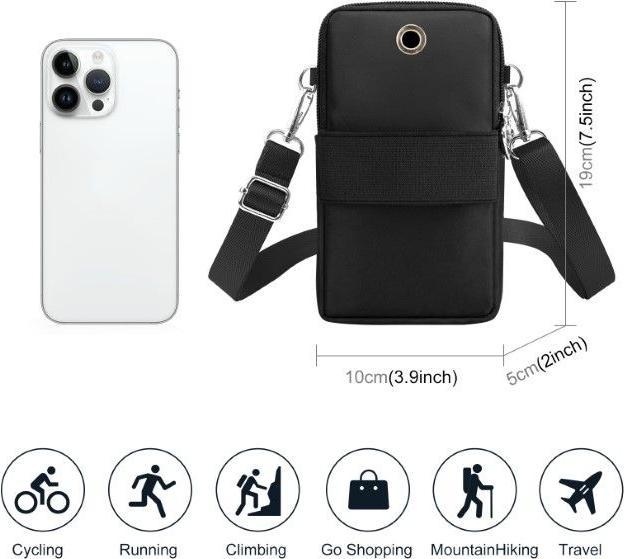 Immagine prodotto Haweel Mini borsa a tracolla con zip