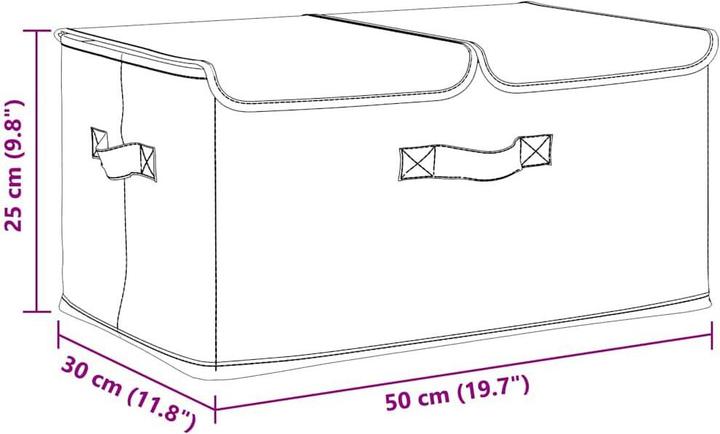 Actual product image vidaXL Aufbewahrungsbox (30 cm, 2x)