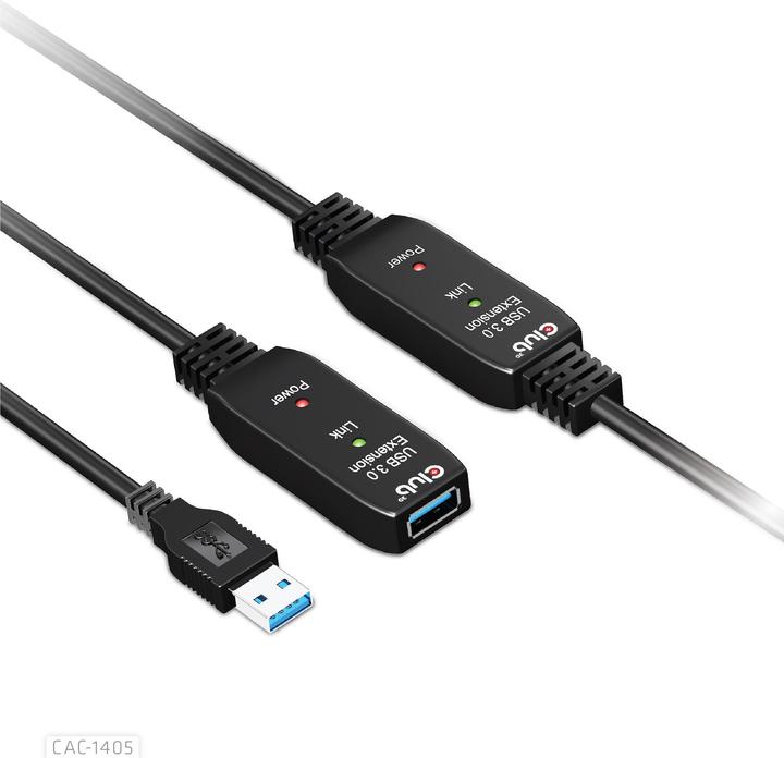 Actual product image Club 3D USB A – USB A (10 m, USB 3.2)