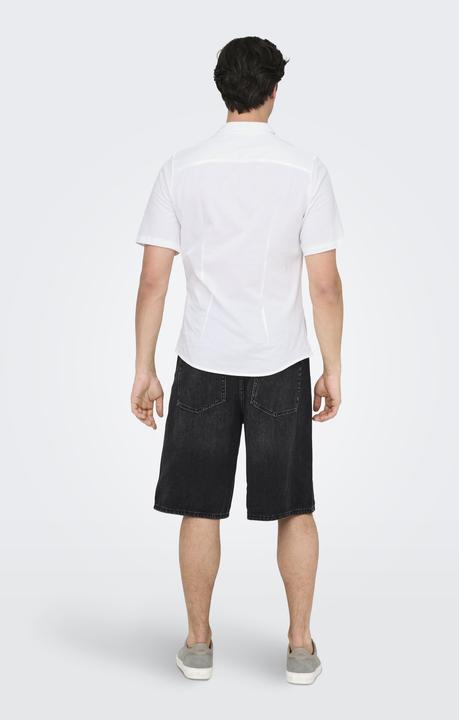 Produktbild Only & Sons Onsrobin Button Under Ss Stretch Shirt (S)