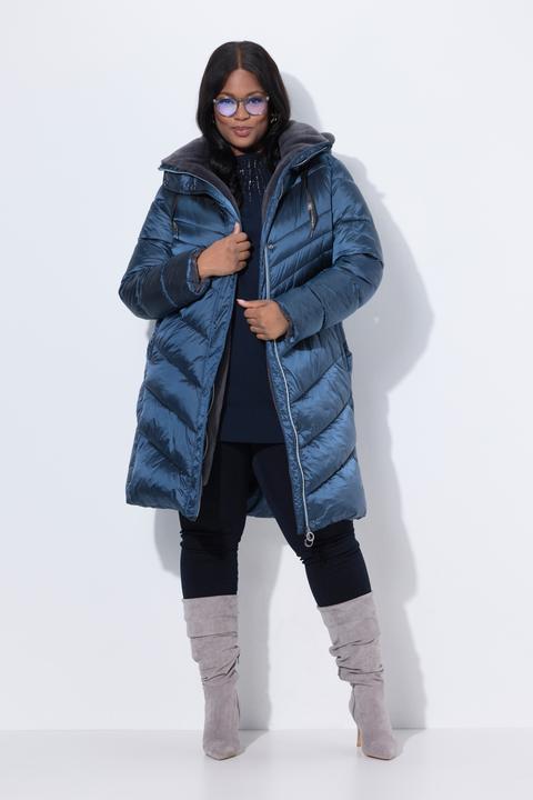 Actual product image Ulla Popken HYPRAR Metallic Quilted Coat