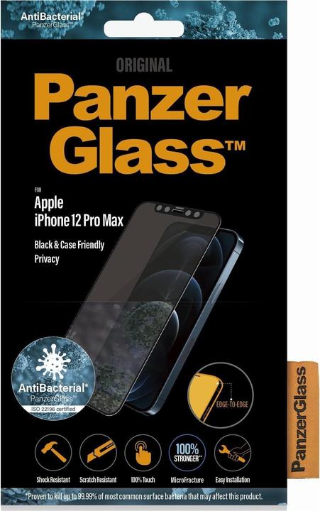 Immagine prodotto PanzerGlass Caso amichevole sulla privacy (1 pz., Apple iPhone 12 Pro Max)