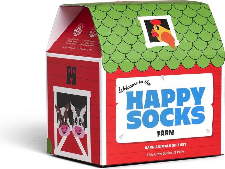 Produktbild Happy Socks Barn Animals (3er Pack, 33 - 35)