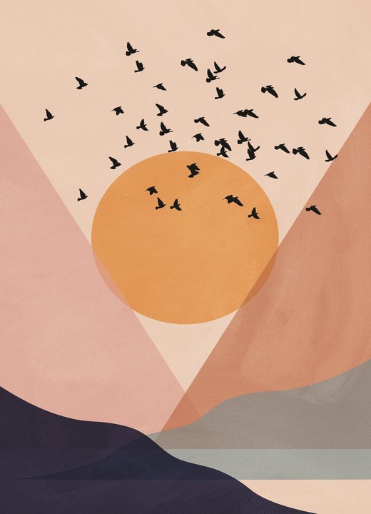 Immagine prodotto Juniqe Gregge di sole (40 x 60 cm)