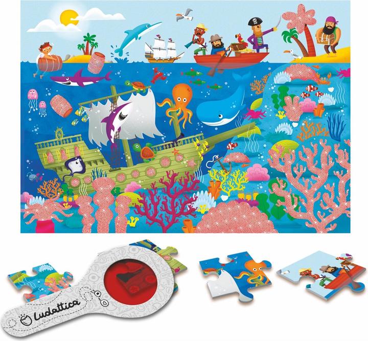 Immagine prodotto Ludattica Puzzle segreto - Mare (24 pezzi) (24 pezzi)