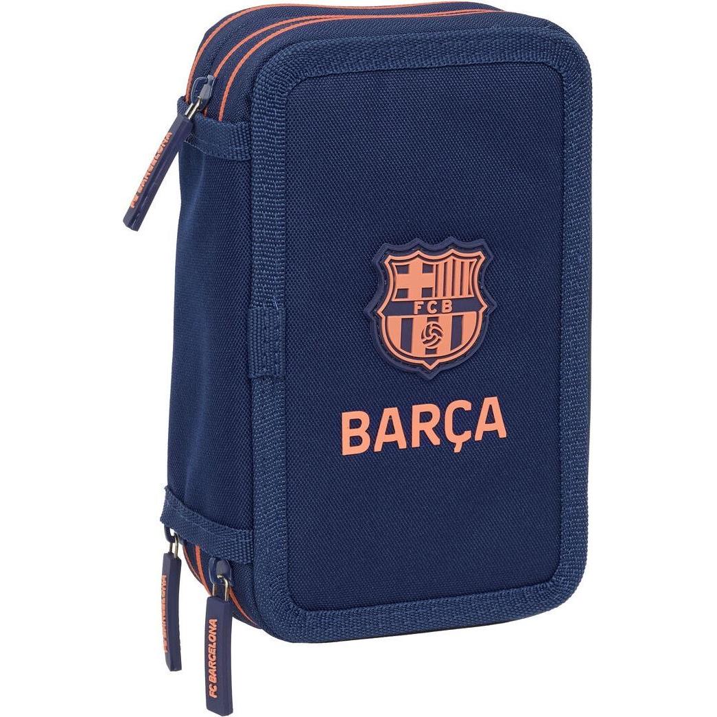 FC Barcelona, Astuccio, Allzwecktasche F.C. Barcelona Marineblau 12,5 x 19,5 x 5,5 cm 37 Stücke
