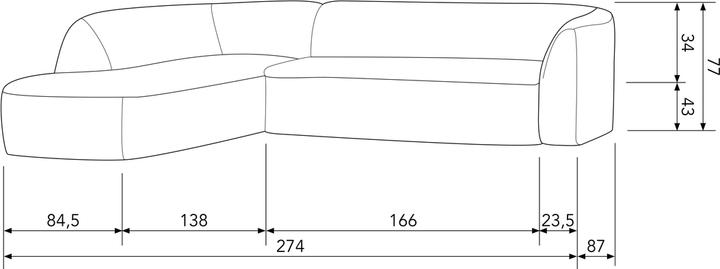Produktbild Woood Sloping (Ecksofa)