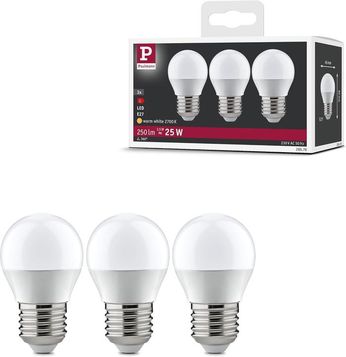 Produktbild Paulmann Tropfen 3er Set (E27, 250 lm, 3x)