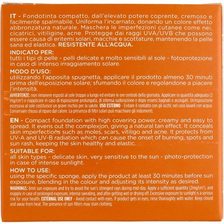 Immagine prodotto Rilastil Sun System Crema Compatta Uniforme Spf50 Colore 02 Dore 10g (Crema solare viso, SPF 50+, 75 g)