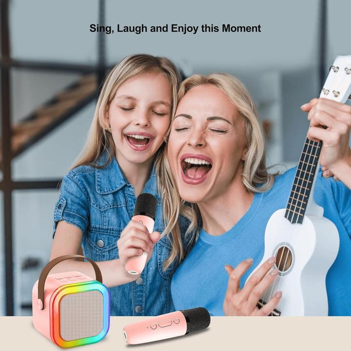 Produktbild Cuteeee Karaoke-Maschine für Kinder mit 2 Mikrofonen
