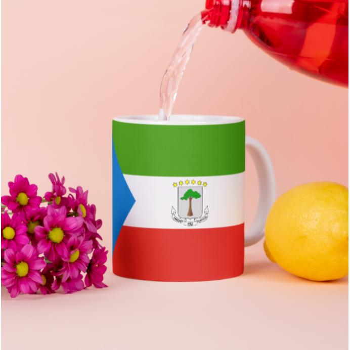 Tinisu, Tasse, Ã„quatorialguinea Tasse Flagge Pot Kaffeetasse National Becher Kaffee Cup BÃ¼ro (325 ml, 1 x)