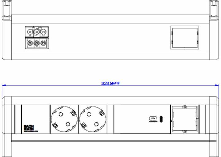 Produktbild Bachmann 9020816 (3x, CEE 7/3)