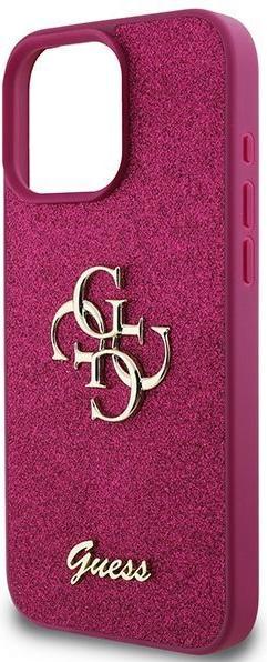 Immagine prodotto Guess GUHCP16LHG4SGU Custodia rigida iPhone 16 Pro 6.3" viola/viola Glitter Script Big 4G