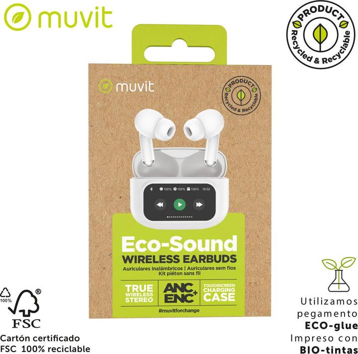 Actual product image Muvit Kopfhörer MCTWS0007 Weiss (Wireless)