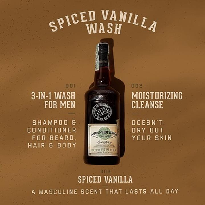 Actual product image 18.21 Man Made Wash Vanilla Spices 950ml (950 ml)