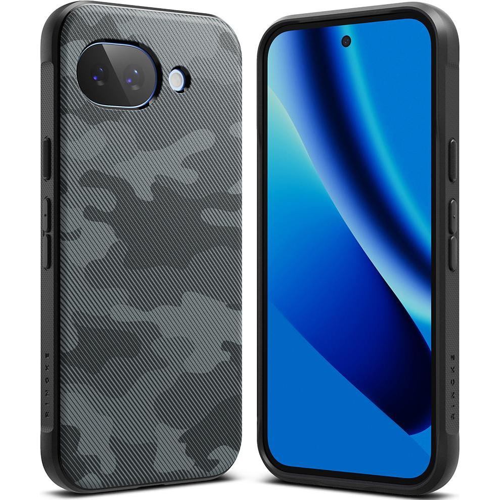 Ringke - Onyx - Google Pixel 10a - Camo Black (Google Pixel 10a), Cover smartphone, Nero