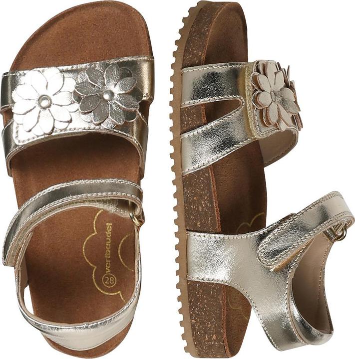 Image du produit Vertbaudet Ledersandalen mit Blumen Mädchen (25)