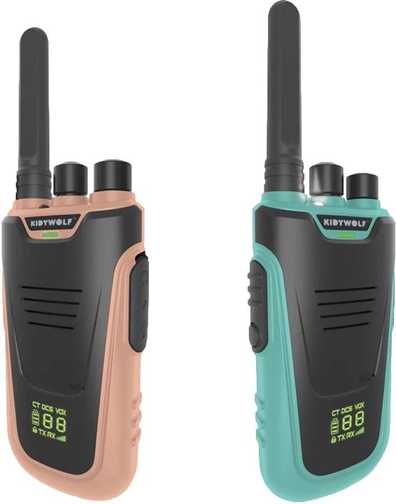 Kidywolf Walkie-talkies with torch light blue/pink (6 km)