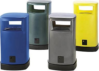 Produktbild kaiserkraft Abfallsammler aus Kunststoff für aussen (80 l)