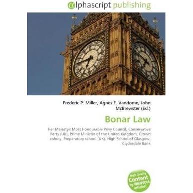 Bonar Law, Fachbücher