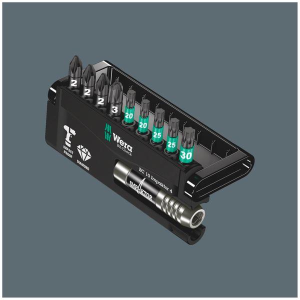 Actual product image Wera Bit-Check 10 Impaktor 4 (1 x PZ 3x25, 2 x TX 20x25, 2 x TX 25x25, 1 x 1/4 "x75, 3 x PZ 2x25, 1 x TX 30x25)