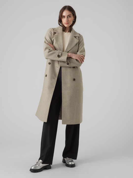 Produktbild Vero Moda VMFORTUNEVEGA AW23 LONGTRENCHCOAT GABOOS Mantel (L)