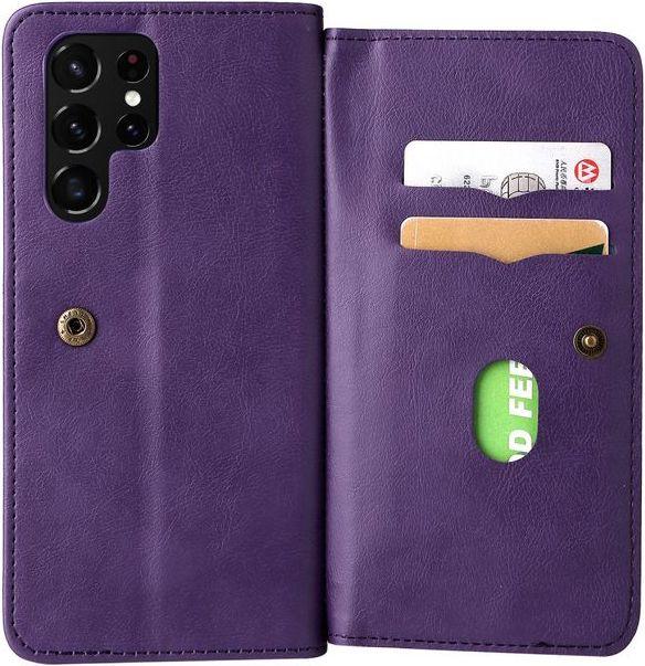 Actual product image MU Style Faux leather wallet case with stand function (Samsung Galaxy S22 Ultra)