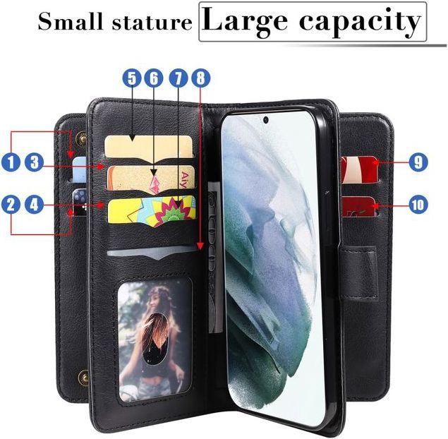 Actual product image MU Style Faux leather wallet case with stand function (Samsung Galaxy S22 Ultra)