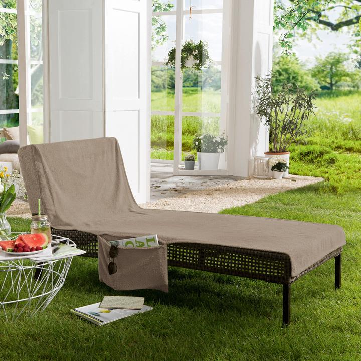 Produktbild Erwin Müller Liegetuch mit Reissverschlusstaschen 2er-Pack (70 x 200 cm)
