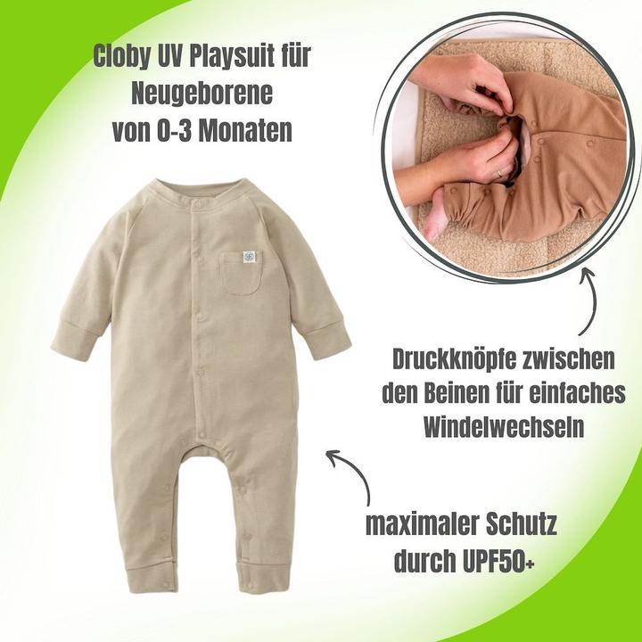 Actual product image Cloby Rompers overall UPF 50+ Sandy Beach (50, 56)